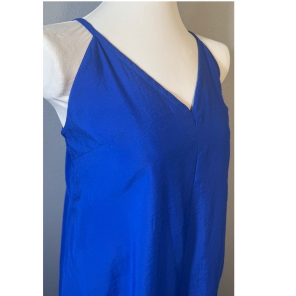 COS V Neck Wide Leg Jumpsuit Womens Size Large Blue - Picture 9 of 11
